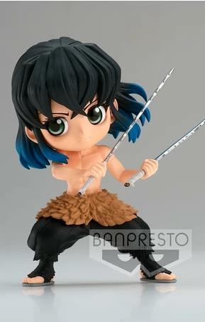 Demon Slayer Kimetsu no Yaiba Q Posket Mini Figure Inosuke Hashibira II Ver. A 13 cm