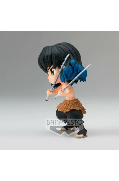 Demon Slayer Kimetsu no Yaiba Q Posket Mini Figure Inosuke Hashibira II Ver. A 13 cm