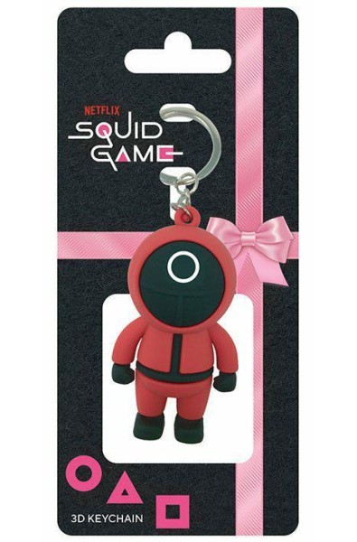 Squid Game 3D Rubber Keychain Circle Guard 6 cm