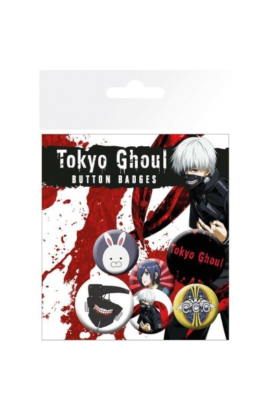 Tokyo Ghoul Pin-Pack Buttons 6-Pack Mix