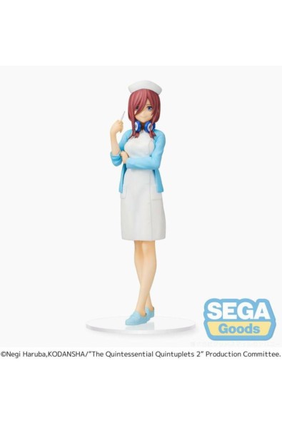 The Quintessential Quintuplets 2 SPM PVC Statue Miku Nakano Nurse Ver. 21 cm