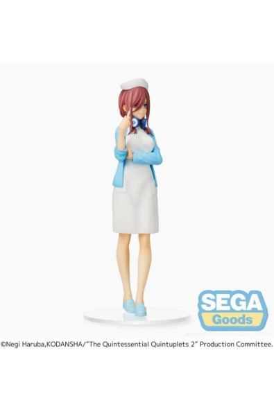 The Quintessential Quintuplets 2 SPM PVC Statue Miku Nakano Nurse Ver. 21 cm