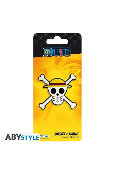 One Piece Magnes Metalowy Skull