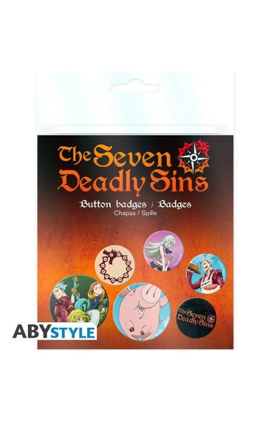 Seven Deadly Sins Badge Pack Characters