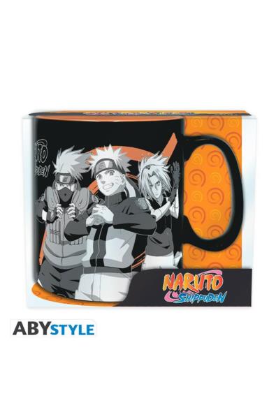 Naruto Shippuden kubek Group Black and White 460 ml